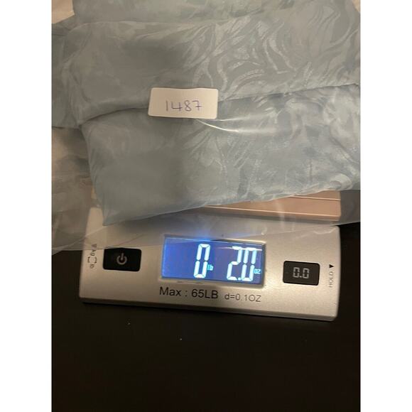 Vintage Richards & Jones Women Top Large Blue Silk Satin Abstract Sleeveless 90s - Picture 6 of 6